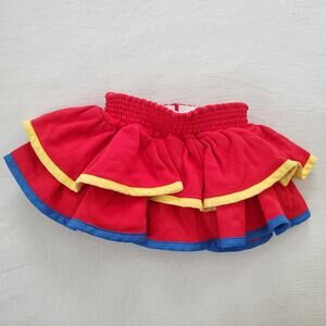 Vintage Color Block Ruffle Skirt 18 months